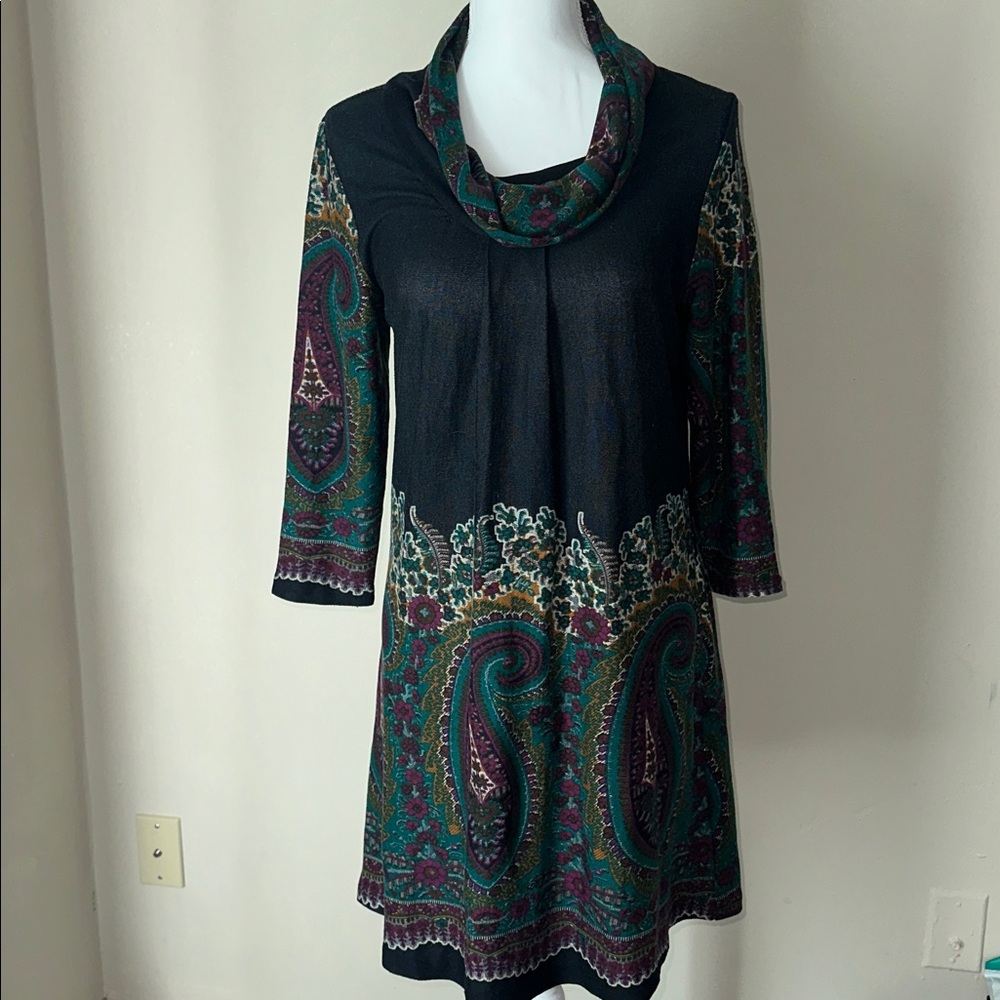 Papillon Blanc Paisley Patterned Dress